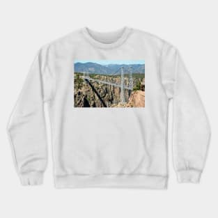 Royal Gorge Bridge in Summer Crewneck Sweatshirt